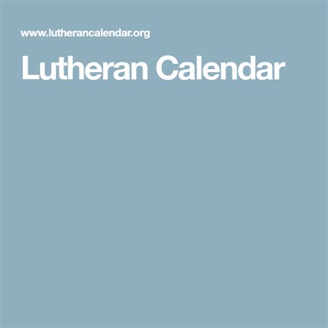 Cal Lutheran Calendar